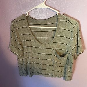 Stripped Crop Top